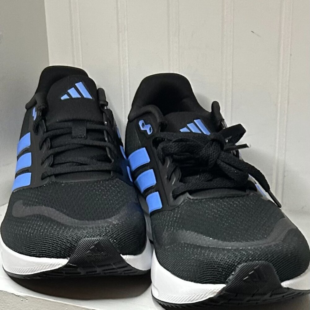 Adidas Runfalcon Black Blue White Men's Sneakers Size 10